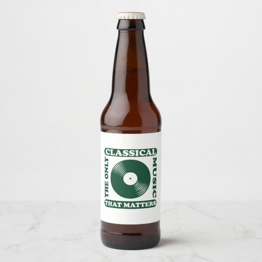 唯一のクラシカル音楽 ビールラベル (正面)