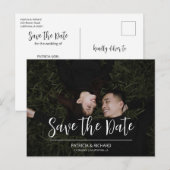 唯一のシンプルWedding日付写真を保存 ポストカード (正面/裏面)