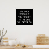 唯一のトレーニング ポスター (キッチン)