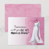 唯一のドレス "私の後見人になってくれる？" 招待状 (正面/裏面)