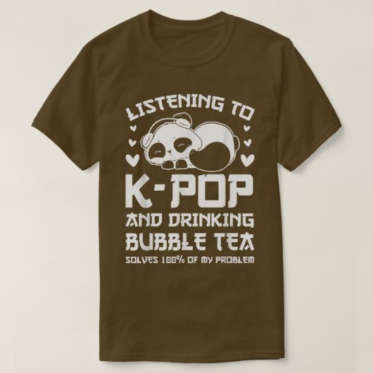 唯一のバブルティーポップ・アートの&韓国K-better 1457 Tシャツ (デザイン正面)