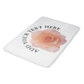唯一のバラブロッサム+あなたのテキストとアイディア バスマット (アングル)