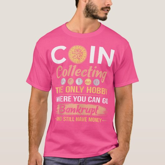 唯一のホビーおもしろいス貨幣回収C Tシャツ (正面)