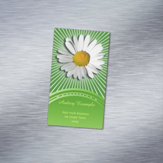 唯一のマルゲライトの花+あなたの背中。&アイディア マグネット名刺 (インサイチュ)