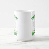 唯一の不気味なページホラー幽霊ライターのユーモア コーヒーマグカップ (中央)