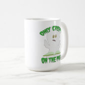 唯一の不気味なページホラー幽霊ライターのユーモア コーヒーマグカップ (正面右)