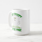 唯一の不気味なページホラー幽霊ライターのユーモア コーヒーマグカップ (正面左)