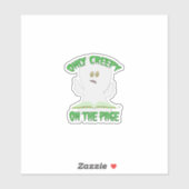 唯一の不気味なページホラー幽霊ライターのユーモア シール (シート)