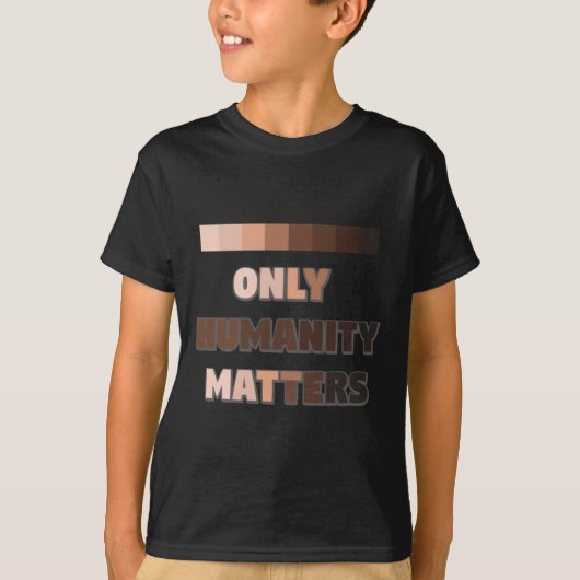 唯一の人間性Sステッカー Tシャツ (正面)