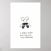 唯一の仕事は驚いたように見えるロボット ポスター (正面)