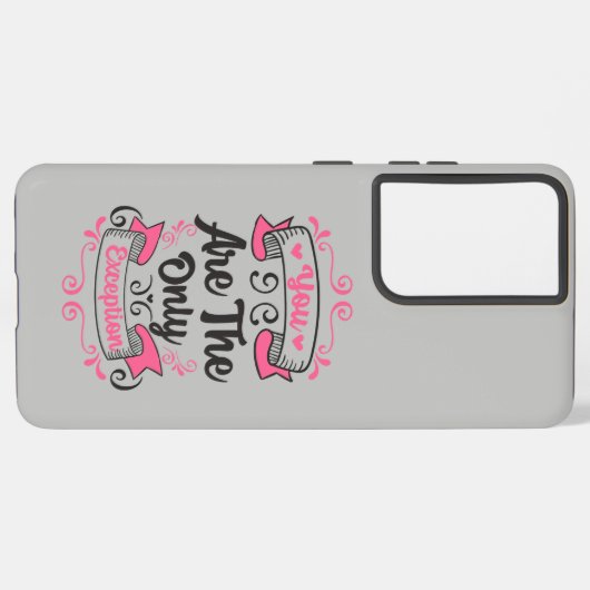 唯一の例外であるParamore歌詞引用文 Samsung Galaxyケース (左側面)