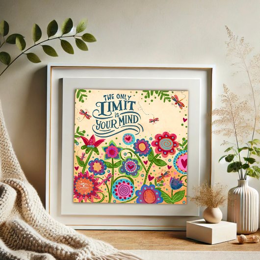 唯一の制限はあなたの心の引用文インスピレーション ポスター