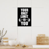 唯一の制限はあなた – トレーニングジム動機 ポスター (キッチン)