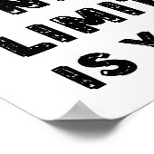 唯一の制限はYOU引用文 ポスター (角)