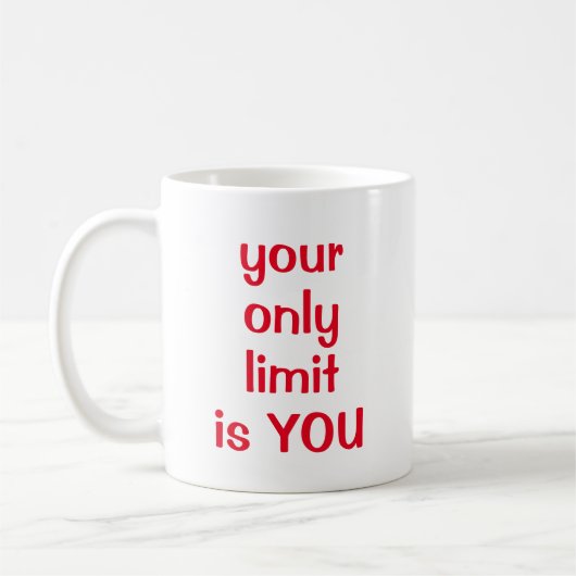 唯一の制限はYOU コーヒーマグカップ (左)