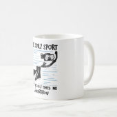 唯一の半回数のスポーツ – 泳ぐ人 コーヒーマグカップ (正面右)