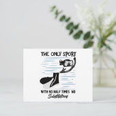 唯一の半回数のスポーツ – 泳ぐ人 ポストカード (スタンド正面)