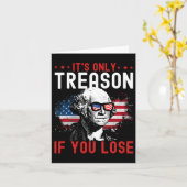 唯一の反逆あなたが面白いジョージ・ワシントンを失う場合1 カード (黄色い花)