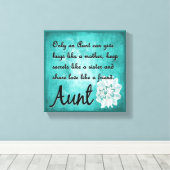 唯一の叔母キャンバスウォールデコール キャンバスプリント (インサイチュ (ウッドフロア))