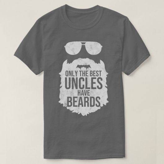 唯一の叔父最高のが髭の恋人の贈り物を持っている Tシャツ (デザイン正面)