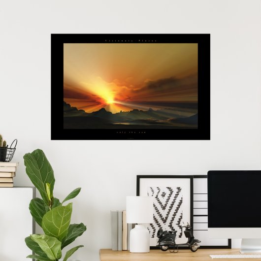 唯一の太陽 ポスター (ホームオフィス)