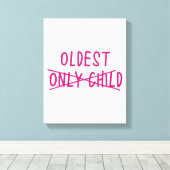 唯一の子が交差している最古の人 キャンバスプリント (インサイチュ (ウッドフロア))