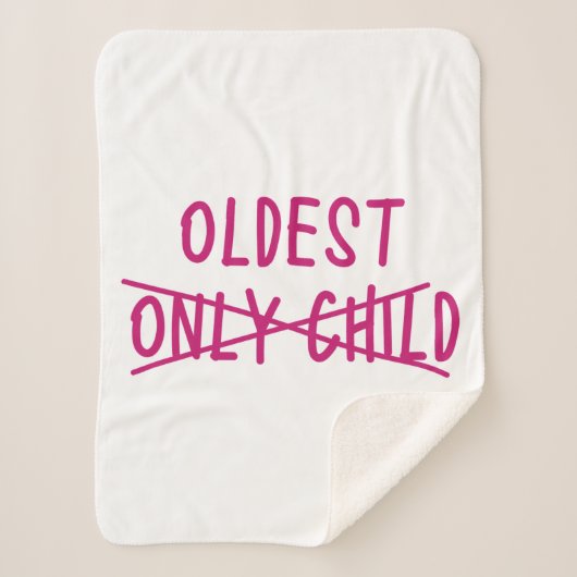 唯一の子が交差している最古の人 シェルパブランケット (正面)