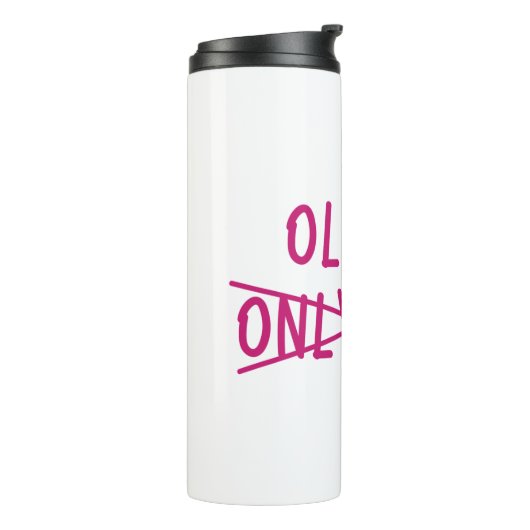 唯一の子が交差している最古の人 タンブラー (回転左)