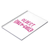 唯一の子が交差している最古の人 ノートブック (左側)