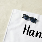 唯一の子が交差している最古の人 ビーチタオル (インサイチュ)