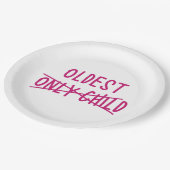 唯一の子が交差している最古の人 ペーパープレート (アングル)