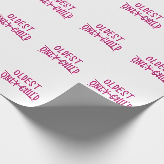 唯一の子が交差している最古の人 ラッピングペーパー (角)