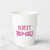 唯一の子が交差している最古の人 紙コップ (正面)