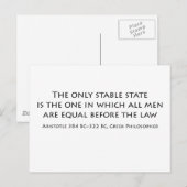 「唯一の安定した州は… ポストカード (正面/裏面)