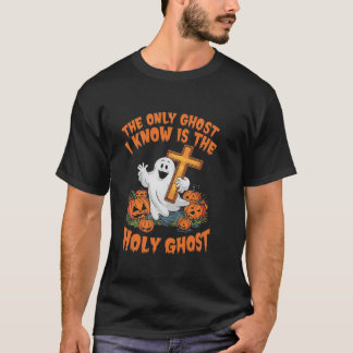 唯一の幽霊私が知っている聖なる幽霊クリスチャンハローウィー Tシャツ