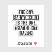 唯一の悪いトレーニングは起こらなかった シール (シート)