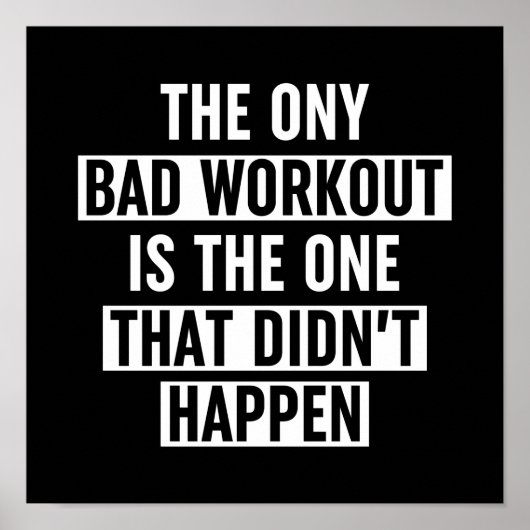 唯一の悪いトレーニングは起こらなかった ポスター (正面)