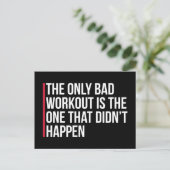 唯一の悪いトレーニングジム引用文 ポストカード (スタンド正面)