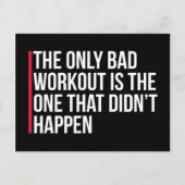 唯一の悪いトレーニングジム引用文 ポストカード (正面)