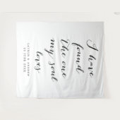 「唯一の愛する人」結婚式の背景装飾 タペストリー (正面(横))