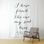 「唯一の愛する人」結婚式の背景装飾 タペストリー (インサイチュ)