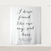 「唯一の愛する人」結婚式の背景装飾 タペストリー (正面)