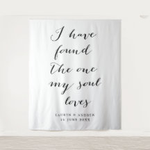 「唯一の愛する人」結婚式の背景装飾