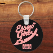 唯一の方法はエセックス – 任意の背景色 キーホルダー (正面)