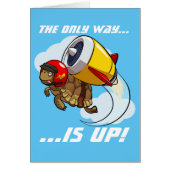 唯一の方法は上がります! 向こう見ずのカメの漫画 (正面)