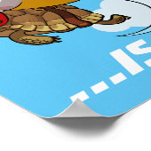 唯一の方法は上だ!亀やる気を起こさせるの漫画 ポスター (角)