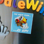 唯一の方法は上だ！亀やる気を起こさせるの漫画 マグネット