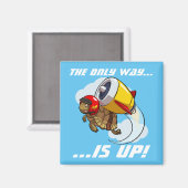 唯一の方法は上だ!亀やる気を起こさせるの漫画 マグネット (正面/裏面)