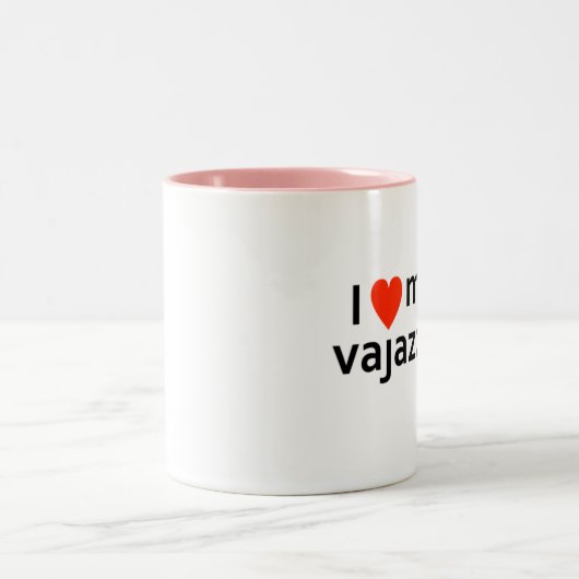 唯一の方法はEssex I愛Vajazzleの私のマグです ツートーンマグカップ (中央)