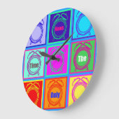 唯一の時刻目覚まし時計のデザイン ラージ壁時計 (傾斜)